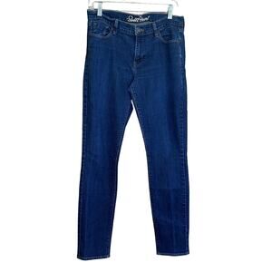 Old Navy Womens Blue The Sweetheart Skinny Dark Rinse Jeans Cotton Blend Size 10